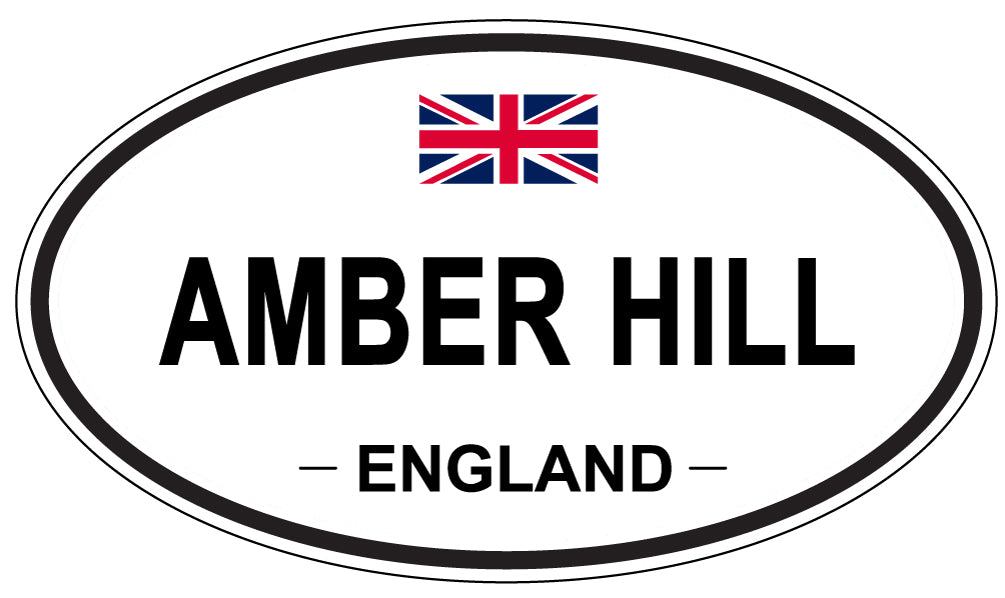 AMBER HILL - Oval Sticker