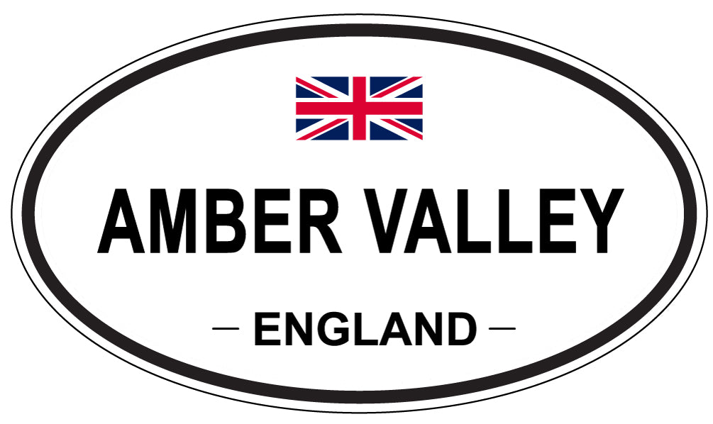 AMBER VALLEY - Oval Sticker