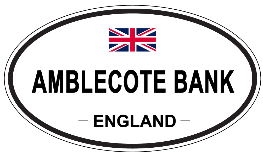 AMBLECOTE BANK - Oval Sticker