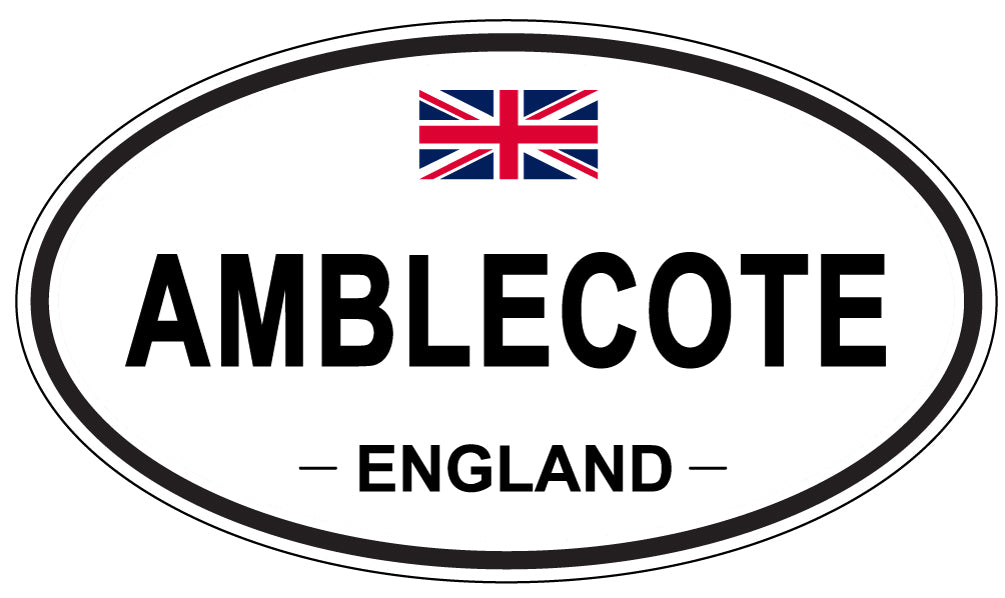 AMBLECOTE - Oval Sticker