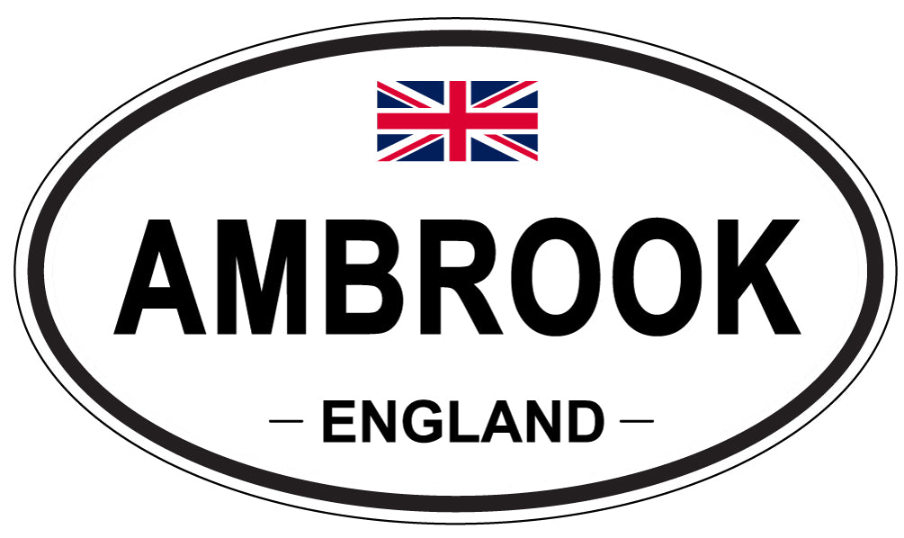AMBROOK - Oval Sticker