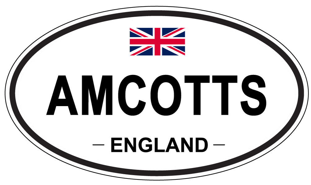 AMCOTTS - Oval Sticker