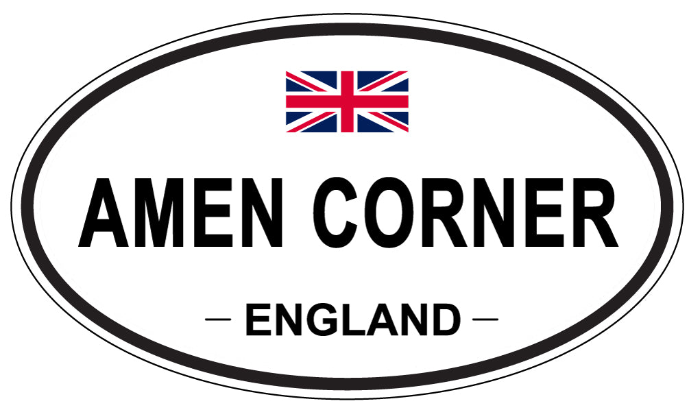 AMEN CORNER - Oval Sticker