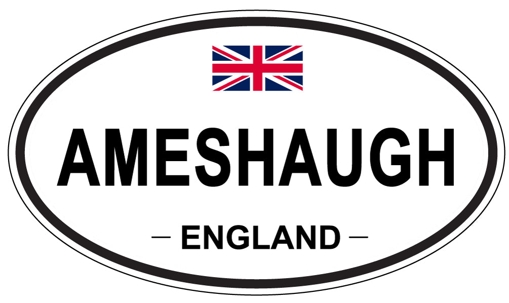 AMESHAUGH - Oval Sticker