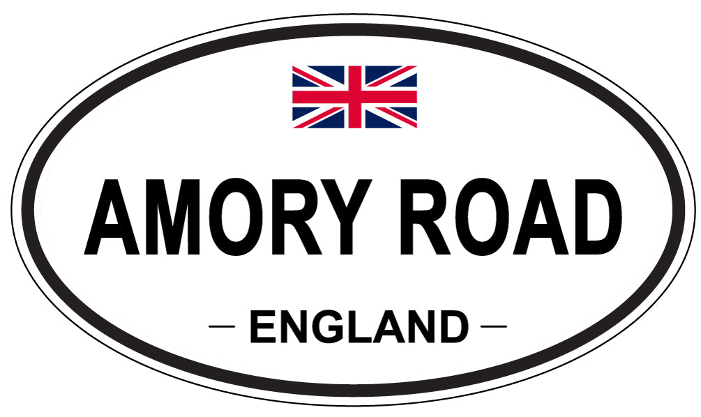 AMORY ROAD - Oval Sticker