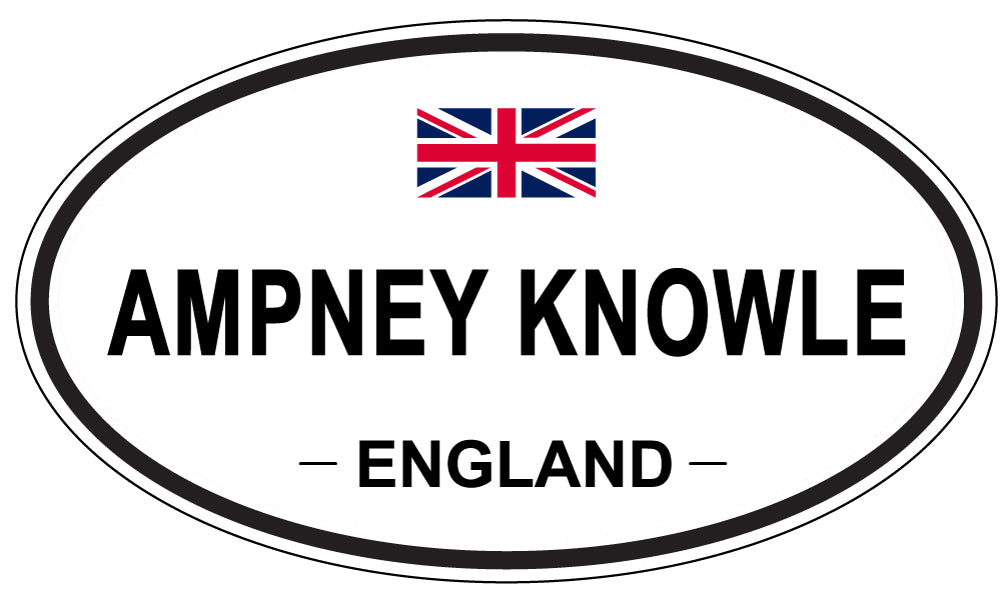 AMPNEY KNOWLE - Oval Sticker