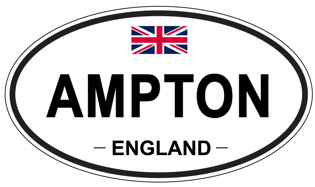 AMPTON - Oval Sticker
