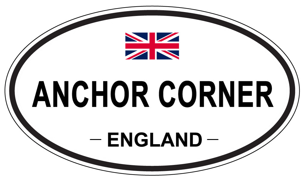 ANCHOR CORNER - Oval Sticker