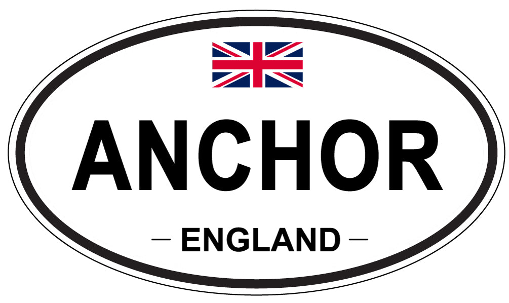 ANCHOR, England - Oval Magnet