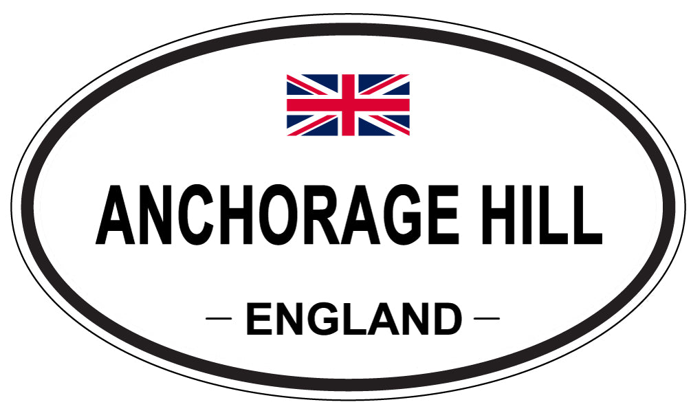 ANCHORAGE HILL - Oval Sticker