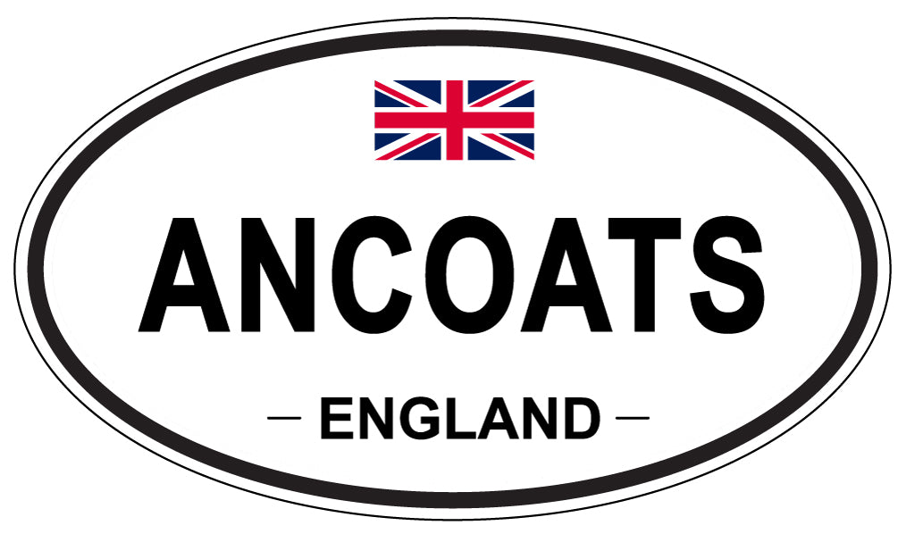 ANCOATS - Oval Sticker