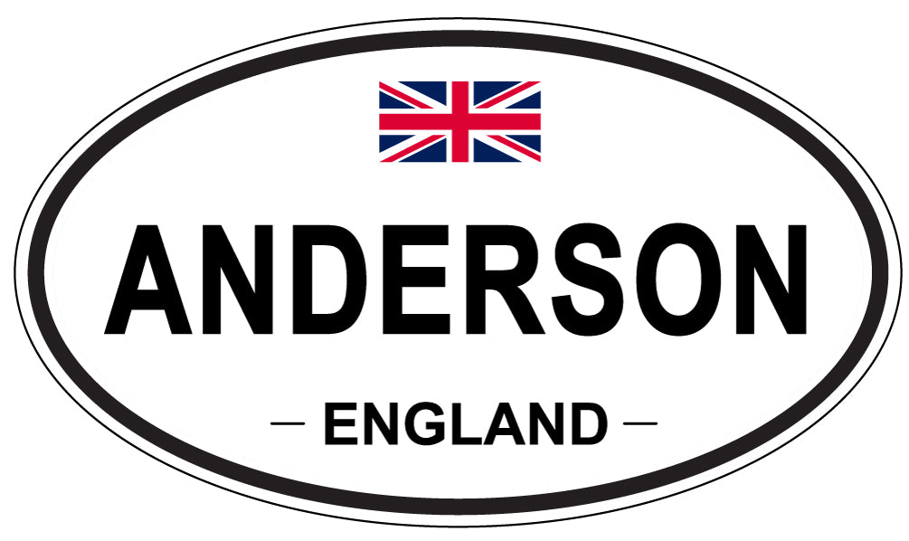 ANDERSON, England - Oval Magnet