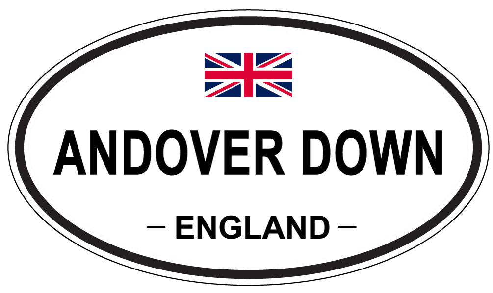 ANDOVER DOWN - Oval Sticker