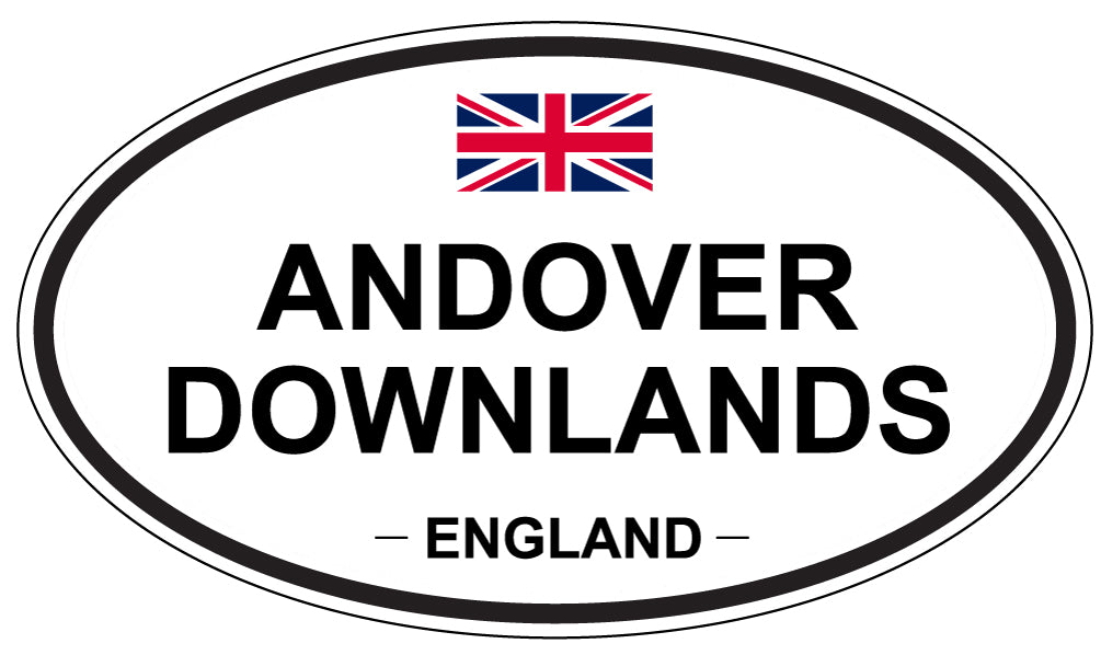 ANDOVER DOWNLANDS - Oval Sticker
