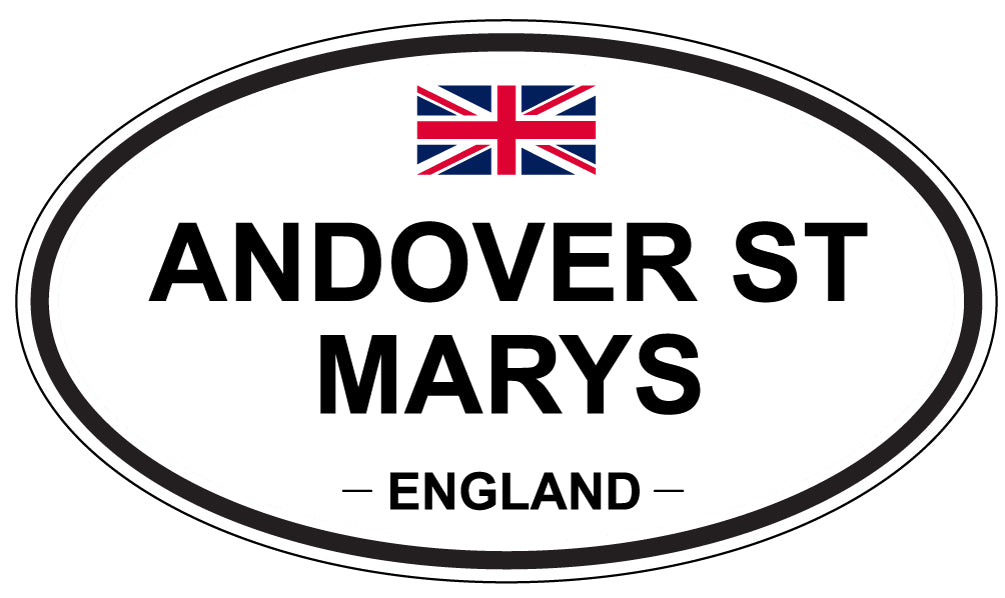 ANDOVER ST MARYS - Oval Sticker