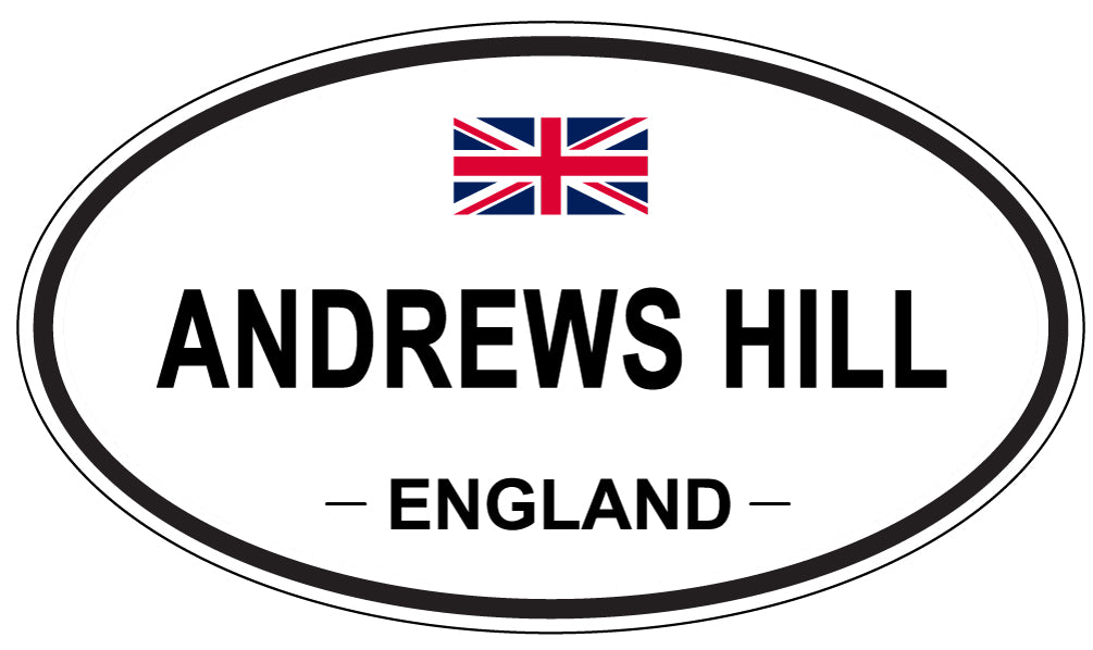 ANDREWS HILL - Oval Sticker