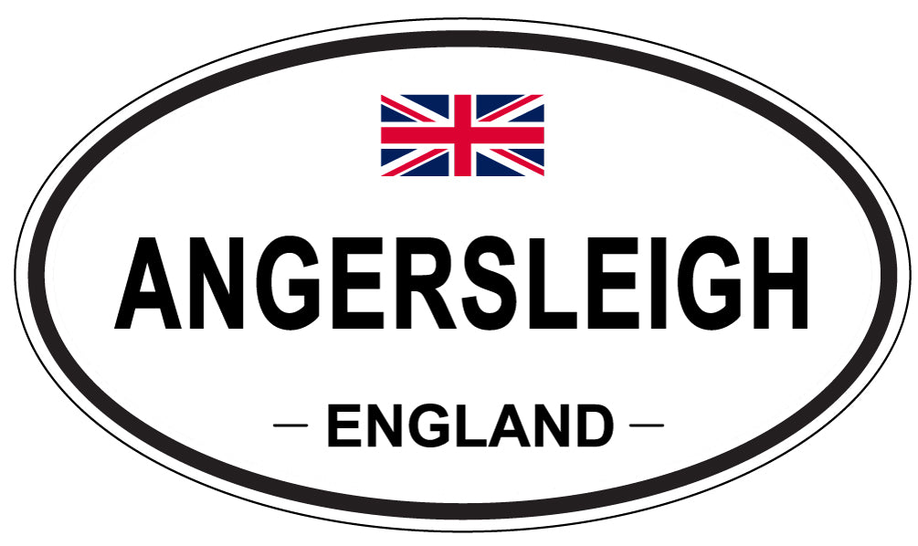 ANGERSLEIGH - Oval Sticker