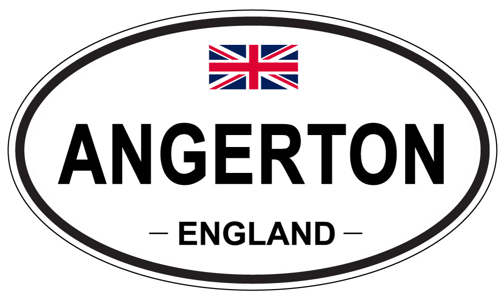 ANGERTON - Oval Sticker
