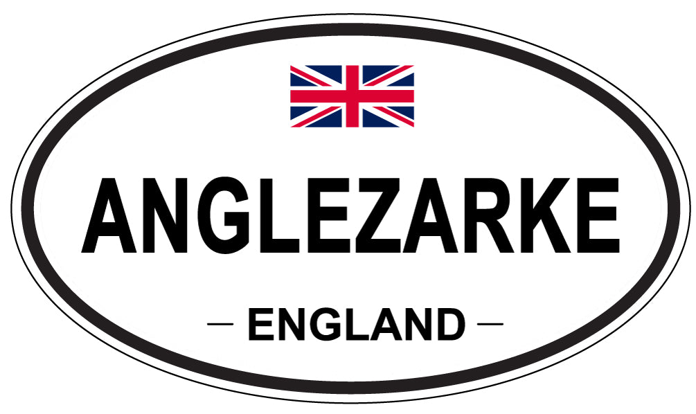ANGLEZARKE - Oval Sticker