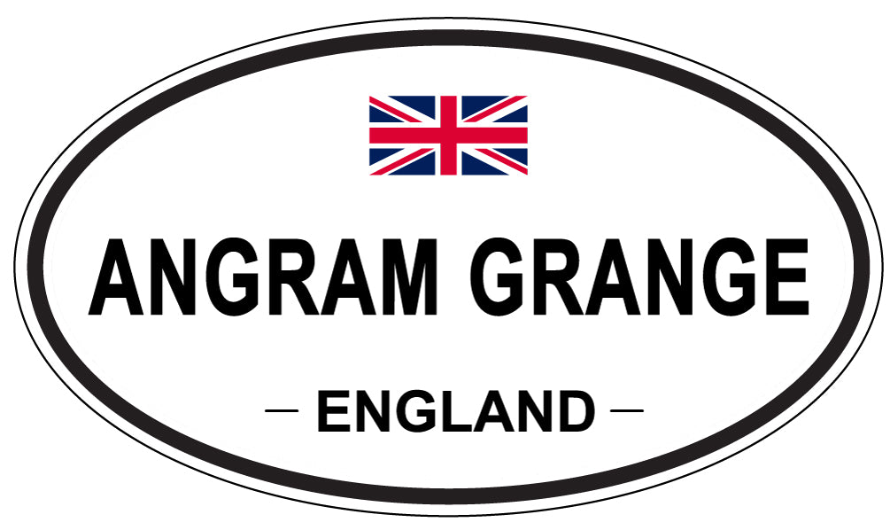 ANGRAM GRANGE - Oval Sticker