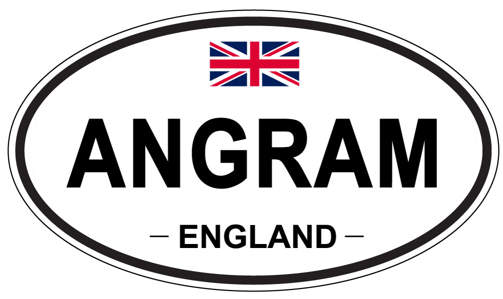 ANGRAM - Oval Sticker