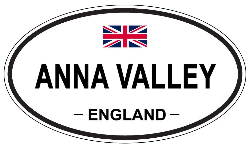 ANNA VALLEY - Oval Sticker