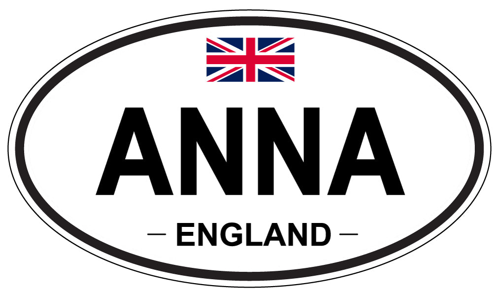 ANNA, England - Oval Magnet