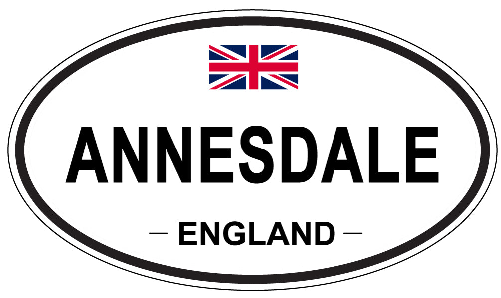 ANNESDALE - Oval Sticker