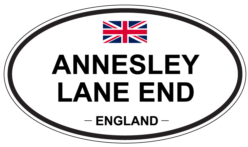 ANNESLEY LANE END - Oval Sticker