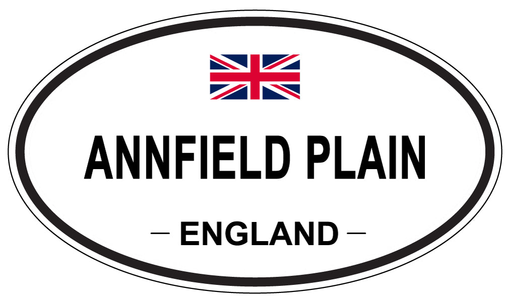 ANNFIELD PLAIN - Oval Sticker
