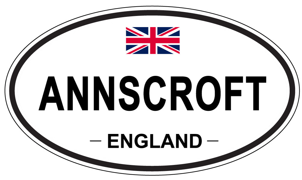 ANNSCROFT - Oval Sticker