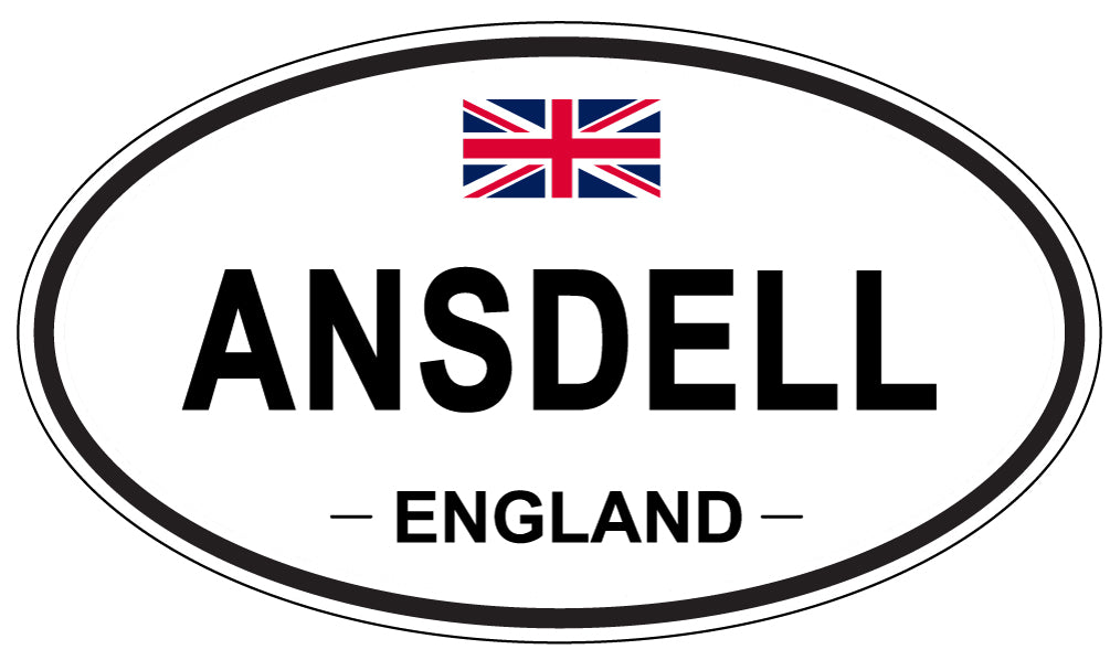 ANSDELL - Oval Sticker