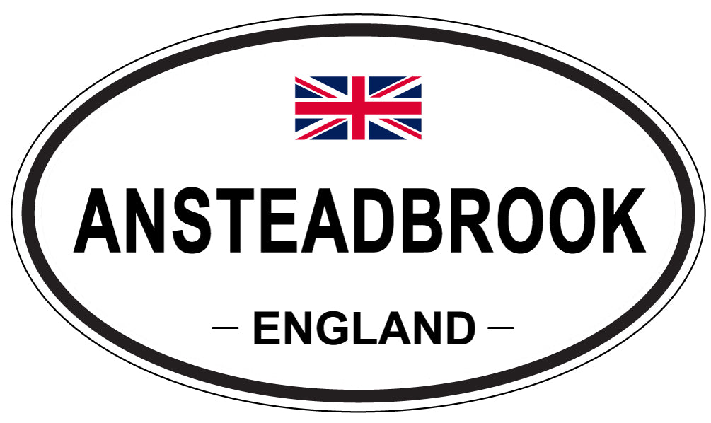 ANSTEADBROOK - Oval Sticker