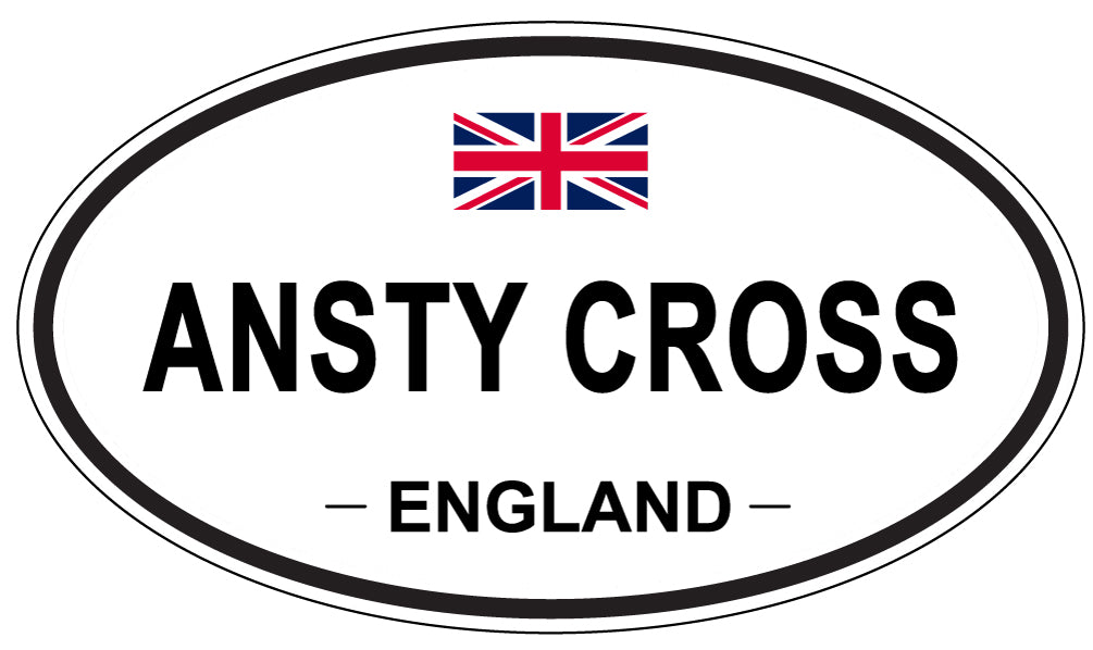 ANSTY CROSS - Oval Sticker