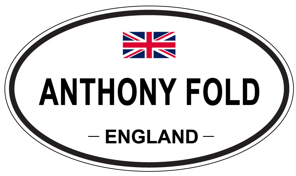 ANTHONY FOLD - Oval Sticker