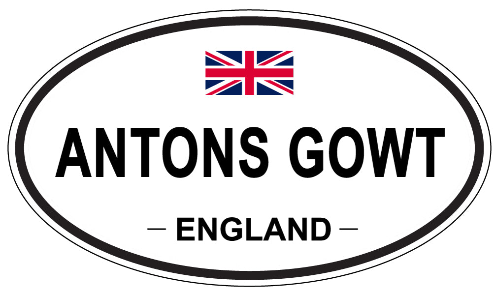 ANTONS GOWT - Oval Sticker