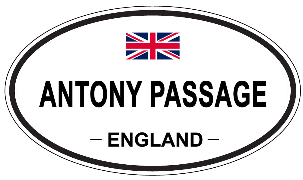 ANTONY PASSAGE - Oval Sticker