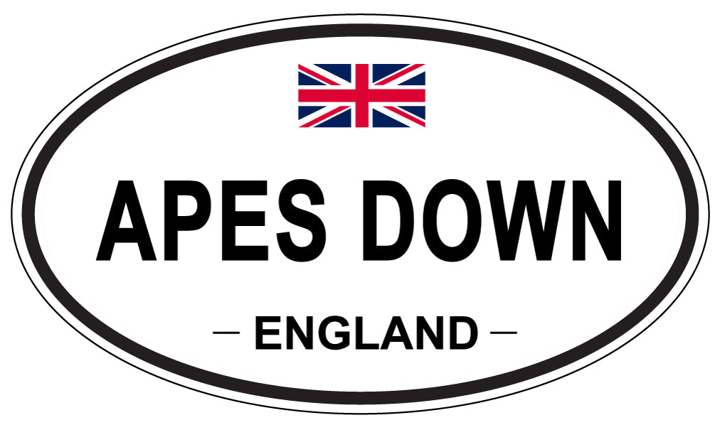 APES DOWN - Oval Sticker