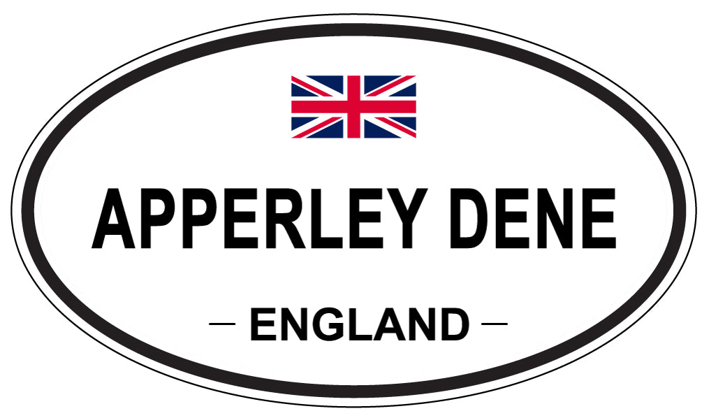 APPERLEY DENE - Oval Sticker
