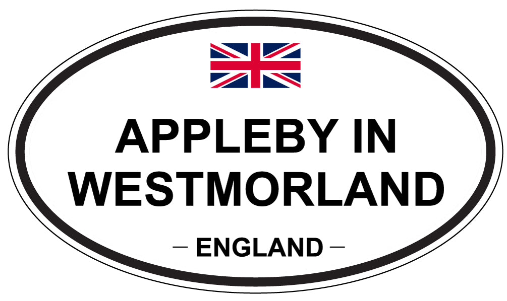 APPLEBY IN WESTMORLAND - Oval Sticker