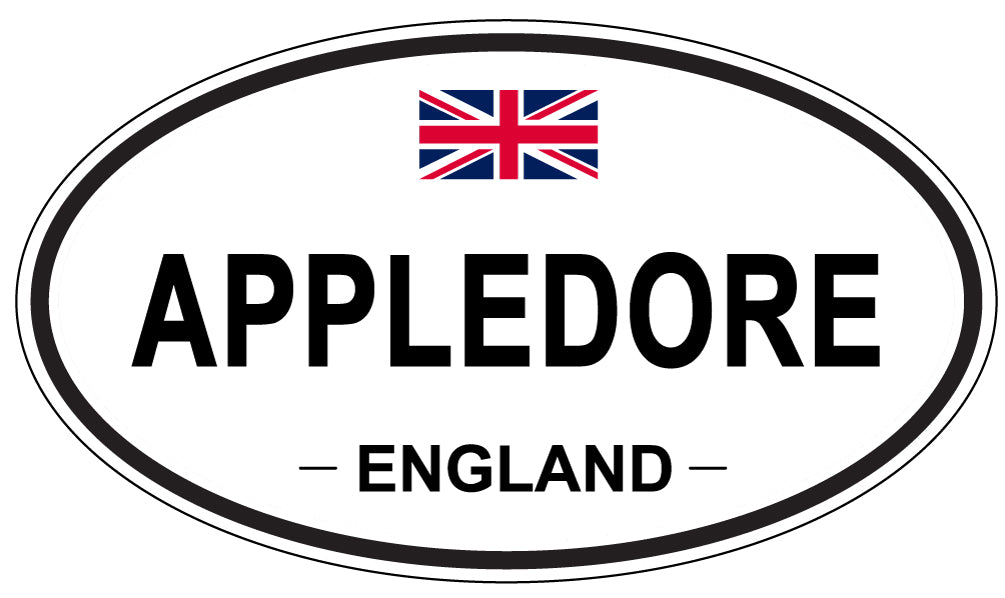 APPLEDORE - Oval Sticker