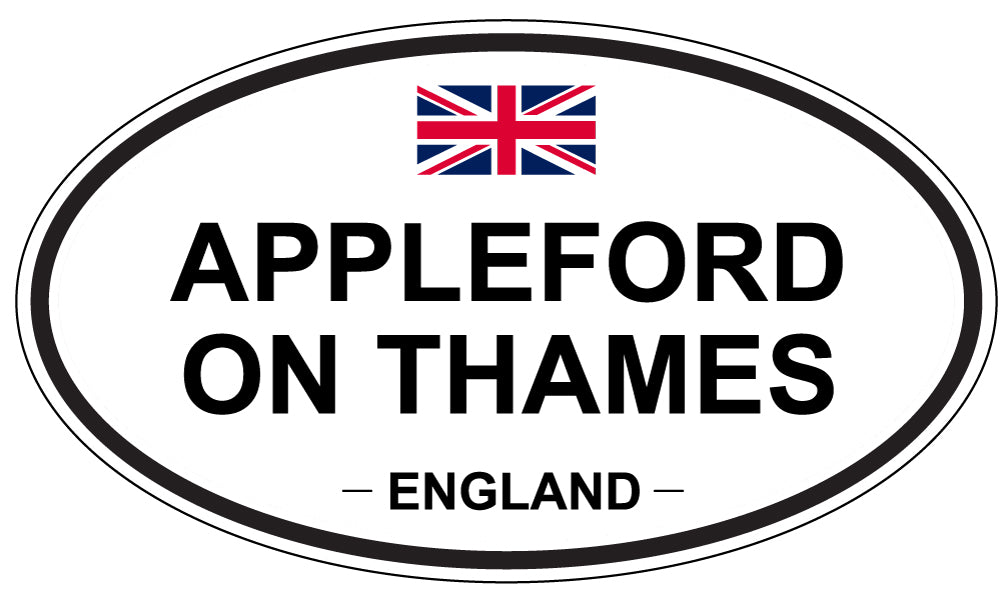 APPLEFORD ON THAMES - Oval Sticker