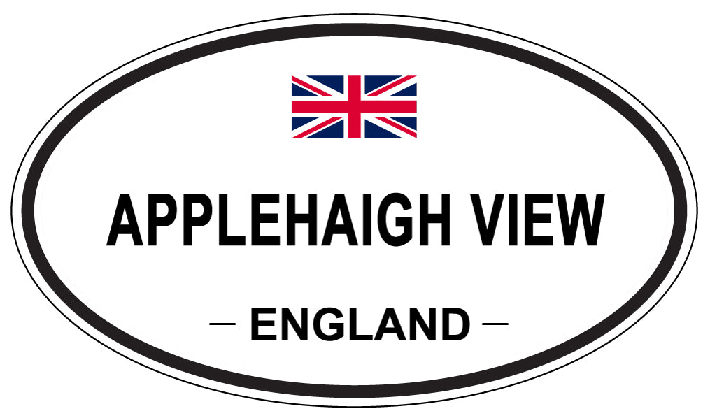 APPLEHAIGH VIEW - Oval Sticker