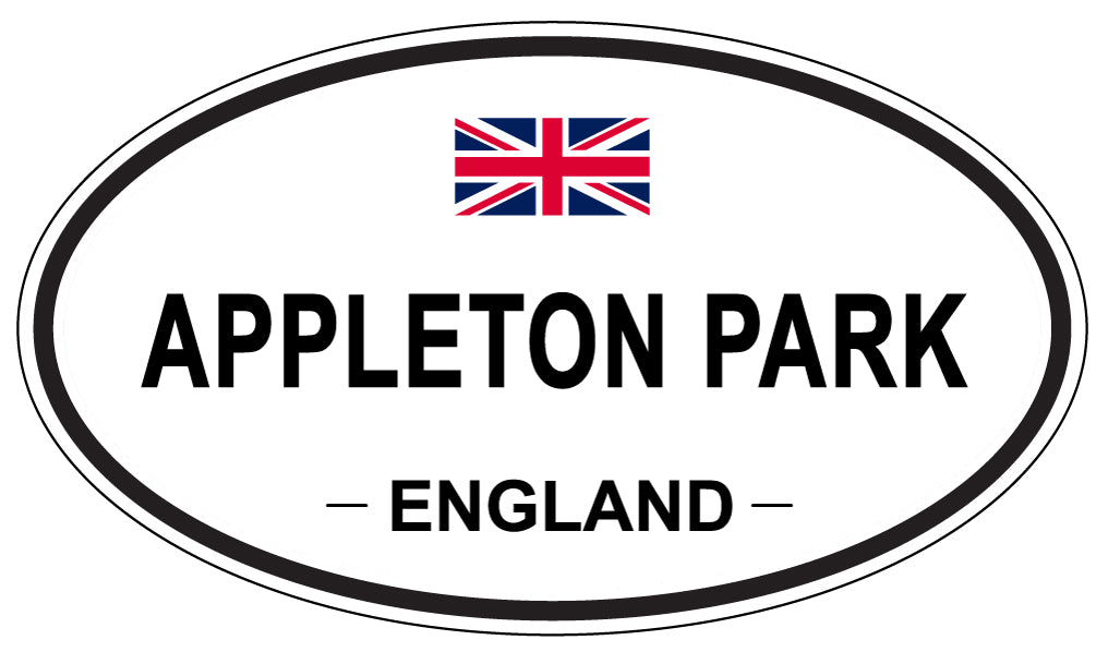 APPLETON PARK - Oval Sticker