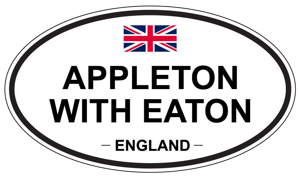 APPLETON WITH EATON - Oval Sticker