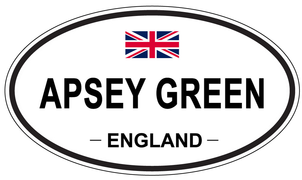 APSEY GREEN - Oval Sticker