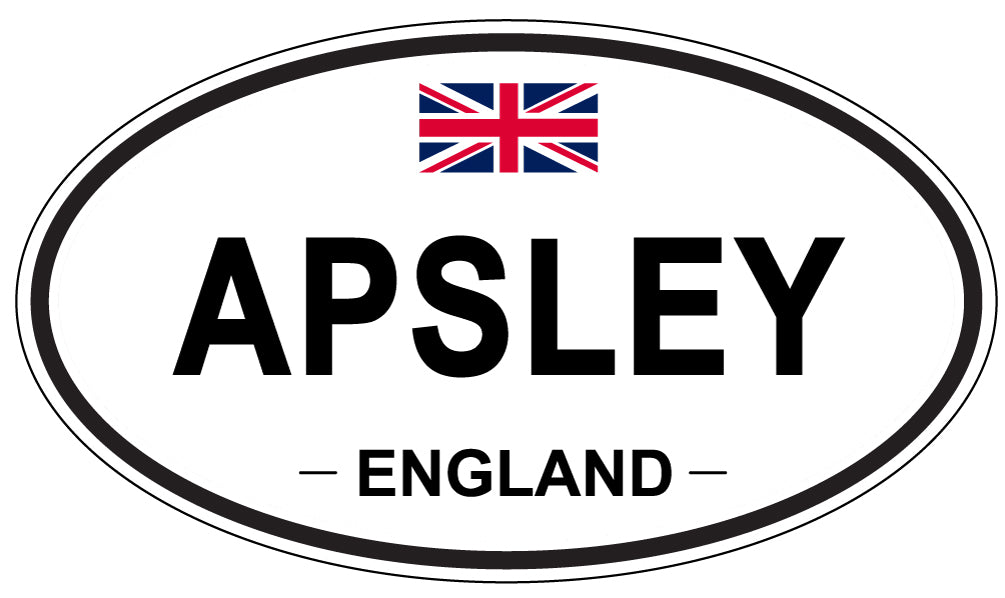 APSLEY - Oval Sticker