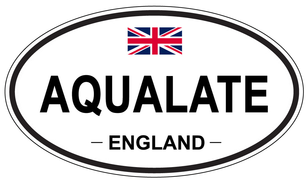 AQUALATE - Oval Sticker