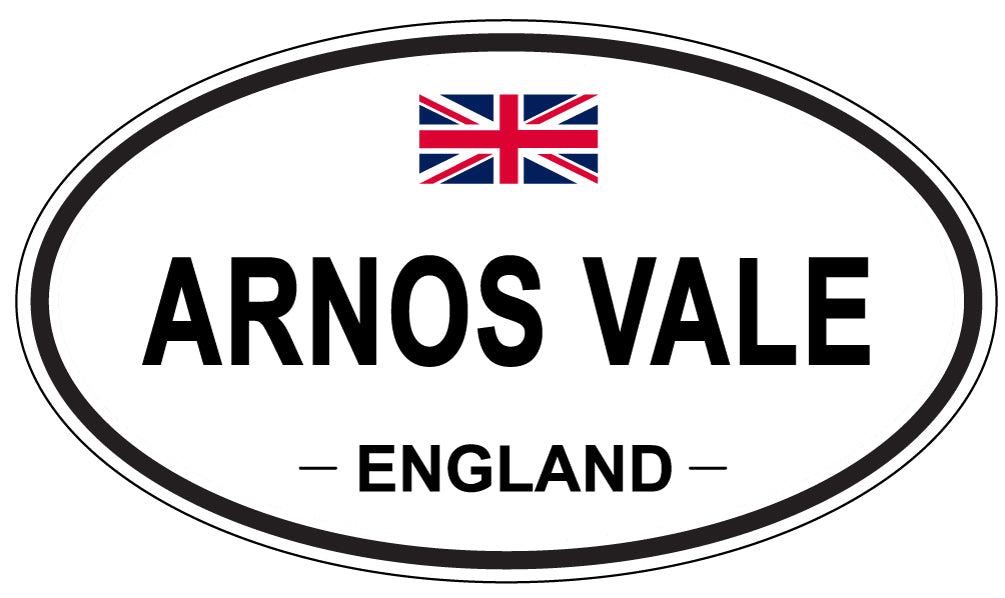 ARNOS VALE - Oval Sticker