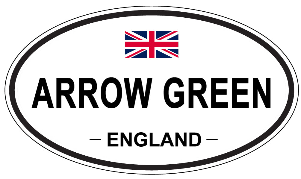 ARROW GREEN - Oval Sticker